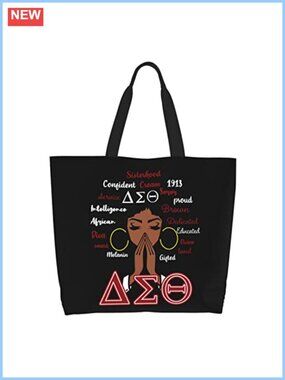 Sorority Sisterhood Gift Large Tote Bag Water-Resistant Polyester Shoulder